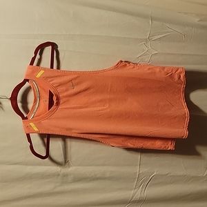 Nike Running Dri-fit Criss Cross Back Coral S Athletic